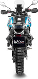 Tubo De Escape Sin Homologación Acústica Lv One Evo Acero Negro Fondo Carbono - Leovince Compatible Con Ktm 890 Adventure L A2 - R (2021-2024)