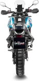 Tubo De Escape Sin Homologación Acústica Lv One Evo Acero Fondo Carbono - Leovince Compatible Con Ktm 890 Adventure L A2 - R (2021-2024)