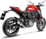 Tubo De Escape Con Homologación Acústica Lv Pro Acero Fondo Carbono - Leovince Compatible Con Ducati Monster 937 (2021-2024)