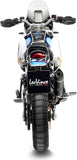 Tubo De Escape Con Homologación Acústica Lv One Evo Acero Negro Fondo Carbono - Leovince Compatible Con Ducati Desert-X (2022-2024)