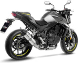 Tubo De Escape Con Homologación Acústica Lv One Evo Acero Fondo Carbono - Leovince Compatible Con Honda Cb 750 Hornet (2023-2024)