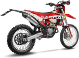 Tubo De Escape Sin Homologación Acústica Lv-X Evo Acero Fondo Carbono - Leovince Compatible Con Husqvarna Fe 350 (2020-2023)