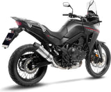 Tubo De Escape Sin Homologación Acústica Lv One Evo Acero Fondo Carbono - Leovince Compatible Con Honda Xl 750 Transalp Urban (2025-2026)