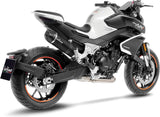 Tubo De Escape Sin Homologación Acústica Lv One Evo Acero Negro Fondo Carbono - Leovince Compatible Con Cfmoto 800 Nk Advanced (2023-2024)