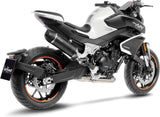 Tubo De Escape Sin Homologación Acústica Lv One Evo Carbono Fondo Carbono - Leovince Compatible Con Cfmoto 800 Nk Advanced (2023-2024)
