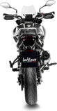 Tubo De Escape Con Homologación Acústica Lv One Evo Acero Fondo Carbono - Leovince Compatible Con Benelli Trk 702 - X (2023-2024)