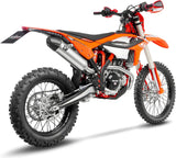 Tubo De Escape Sin Homologación Acústica Lv-X Evo Acero Fondo Carbono - Leovince Compatible Con Beta Rr 430 Racing 4T (2020-2025)