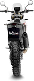 Tubo De Escape Sin Homologación Acústica Lv One Evo Acero Negro Fondo Carbono - Leovince Compatible Con Kove Moto 450 Rally (2023-2024)