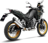 Tubo De Escape Con Homologación Acústica Lv One Evo Acero Fondo Carbono - Leovince Compatible Con Kove Moto 800 X Pro - Adv (2024-2026)
