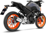 Sistema De Escape Completo Sin Catalizador Y Sin Homologación Acústica Lv One Evo Acero Fondo Carbono - Leovince Compatible Con Yamaha Xsr 125 (2021-2024)