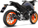 Sistema De Escape Completo Sin Catalizador Y Sin Homologación Acústica Lv One Evo Carbono Fondo Carbono - Leovince Compatible Con Yamaha Yzf-R 125 (2025-2026)