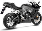 Tubo De Escape Sin Homologación Acústica Lv One Evo Acero Negro Fondo Carbono - Leovince Compatible Con Honda Cbr 600 Rr (2024-2026)