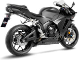 Tubo De Escape Sin Homologación Acústica Lv One Evo Acero Fondo Carbono - Leovince Compatible Con Honda Cbr 600 Rr (2024-2026)
