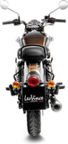 Tubo De Escape Con Homologación Acústica Classic Racer Acero Negro Fondo Acero - Leovince Compatible Con Royal Enfield Classic 350 (2021-2024)