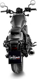 Tubo De Escape Sin Homologación Acústica Classic Racer Acero Negro Fondo Acero - Leovince Compatible Con Honda Cmx 1100 Rebel (2021-2024)