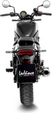 Tubo De Escape Con Homologación Acústica Classic Racer Acero Negro Fondo Acero - Leovince Compatible Con Kawasaki Eliminator 500 - Se (2024-2026)