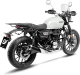Tubo De Escape Con Homologación Acústica Classic Racer Acero Negro Fondo Acero - Leovince Compatible Con Honda Gb 350 S (2025-2026)