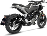 Tubo De Escape Con Homologación Acústica Gp One Acero Fondo Acero - Leovince Compatible Con Husqvarna Svartpilen 401 (2020-2023)