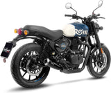 Tubo De Escape Sin Homologación Acústica Gp One Acero Fondo Acero - Leovince Compatible Con Royal Enfield Hunter 350 (2022-2024)
