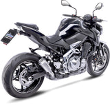 Tubo De Escape Con Homologación Acústica Lv-10 Acero Fondo Acero - Leovince Compatible Con Kawasaki Z 900 A2 (2018-2024)