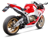 Tubo De Escape Sin Homologación Acústica Lv-10 Acero Negro Fondo Acero - Leovince Compatible Con Honda Cbr 1000 Rr Fireblade (2017-2019)