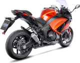 Escape Doble Sin Homologación Acústica Lv-10 Acero Fondo Acero - Leovince Compatible Con Kawasaki Z 1000 (2017-2020)