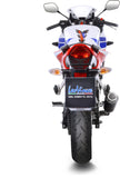Tubo De Escape Sin Homologación Acústica Lv-10 Acero Negro Fondo Acero - Leovince Compatible Con Honda Cbr 300 R (2014-2017)