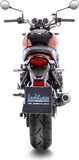 Tubo De Escape Con Homologación Acústica Lv-10 Acero Negro Fondo Acero - Leovince Compatible Con Kawasaki Z 900 Rs (2018-2024)