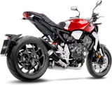Tubo De Escape Con Homologación Acústica Lv-10 Acero Negro Fondo Acero - Leovince Compatible Con Honda Cb 1000 R Neo Sports Café (2018-2024)