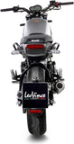 Tubo De Escape Con Homologación Acústica Lv-10 Acero Negro Fondo Acero - Leovince Compatible Con Benelli Leoncino - Trail 500 (2017-2024)