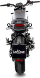 Tubo De Escape Con Homologación Acústica Lv-10 Acero Fondo Acero - Leovince Compatible Con Benelli Leoncino - Trail 500 (2017-2024)