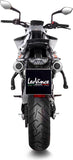 Escape Doble Sin Homologación Acústica Lv-10 Acero Negro Fondo Acero - Leovince Compatible Con Ktm 790 Duke - L A2 (2018-2020)