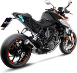 Tubo De Escape Sin Homologación Acústica Lv-10 Acero Negro Fondo Acero - Leovince Compatible Con Ktm 1290 Super Duke R (2014-2016)