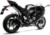 Tubo De Escape Sin Homologación Acústica Lv-10 Acero Negro Fondo Acero - Leovince Compatible Con Kawasaki Zx 6R Ninja (2019-2020)
