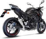 Tubo De Escape Con Homologación Acústica Lv-10 Acero Fondo Acero - Leovince Compatible Con Kawasaki Z 900 (2020-2024)