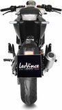 Tubo De Escape Sin Homologación Acústica Lv-10 Acero Fondo Acero - Leovince Compatible Con Husqvarna Svartpilen 125 (2021-2023)