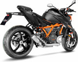 Tubo De Escape Sin Homologación Acústica Lv-10 Acero Fondo Acero - Leovince Compatible Con Ktm 1290 Super Duke R - Rr (2021-2023)