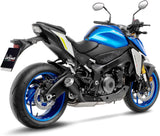 Tubo De Escape Con Homologación Acústica Lv-10 Acero Negro Fondo Acero - Leovince Compatible Con Suzuki Gsx-S 1000 (2021-2026)
