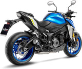 Tubo De Escape Con Homologación Acústica Lv-10 Carbono Fondo Acero - Leovince Compatible Con Suzuki Gsx-S 950 (2021-2023)