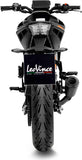 Tubo De Escape Sin Homologación Acústica Lv-10 Acero Full Negro Fondo Acero Negro - Leovince Compatible Con Ktm 125 Duke (2021-2023)