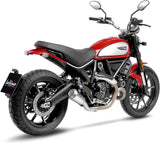 Tubo De Escape Sin Homologación Acústica Lv-10 Acero Fondo Acero - Leovince Compatible Con Ducati Scrambler 800 Icon (2021-2022)