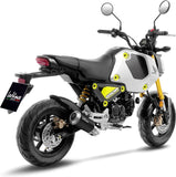 Sistema De Escape Completo Sin Catalizador Y Sin Homologación Acústica Lv-10 Acero Negro Fondo Acero - Leovince Compatible Con Honda Msx 125 (2022-2024)