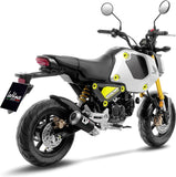 Sistema De Escape Completo Sin Catalizador Y Sin Homologación Acústica Lv-10 Carbono Fondo Acero - Leovince Compatible Con Honda Msx 125 (2022-2024)