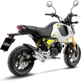 Sistema De Escape Completo Sin Catalizador Y Sin Homologación Acústica Lv-10 Acero Fondo Acero - Leovince Compatible Con Honda Grom 125 (2022-2024)