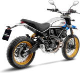 Tubo De Escape Sin Homologación Acústica Lv-10 Acero Fondo Acero - Leovince Compatible Con Ducati Scrambler 800 Desert Sled (2021-2022)