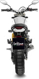 Tubo De Escape Sin Homologación Acústica Lv-10 Acero Fondo Acero - Leovince Compatible Con Ducati Scrambler 800 Desert Sled (2021-2022)