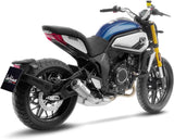 Tubo De Escape Con Homologación Acústica Lv-10 Acero Fondo Acero - Leovince Compatible Con Cfmoto 700 Cl-X Heritage (2021-2023)