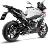 Tubo De Escape Con Homologación Acústica Lv-10 Acero Full Negro Fondo Acero Negro - Leovince Compatible Con Bmw S 1000 Xr (2020-2023)