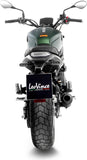 Tubo De Escape Con Homologación Acústica Lv-10 Acero Full Negro Fondo Acero Negro - Leovince Compatible Con Benelli Leoncino 800 (2022-2024)