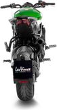 Tubo De Escape Con Homologación Acústica Lv-10 Acero Full Negro Fondo Acero Negro - Leovince Compatible Con Benelli 752 S (2019-2024)